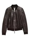 Bully Leather Jacket In Brown