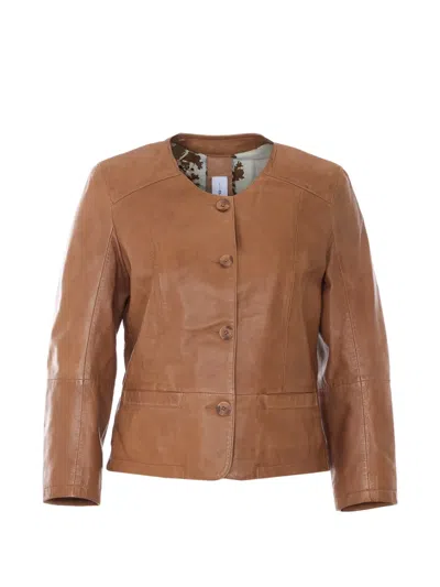 Bully Leather Jacket In Multi