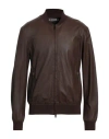 Bully Man Jacket Cocoa Size 40 Lambskin In Brown