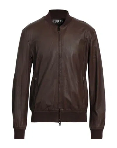 Bully Man Jacket Cocoa Size 40 Lambskin In Brown