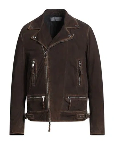 Bully Man Jacket Dark Brown Size 38 Goat Skin