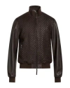 Bully Man Jacket Dark Brown Size 40 Leather