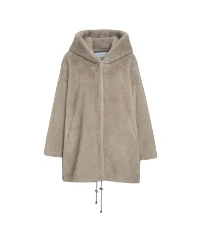BULLY OVERSIZED SYNTHETIC FUR COAT WITH HOOD