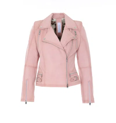 Bully Suede Jacket In Pink