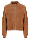 BULLY SUEDE LEATHER BOMBER JACKET