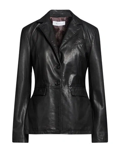 Bully Woman Blazer Black Size 10 Leather
