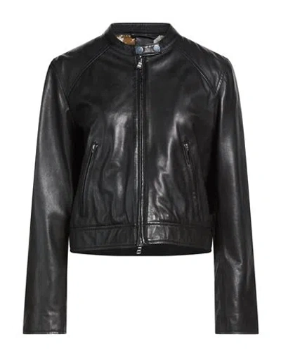 Bully Woman Jacket Black Size 6 Leather