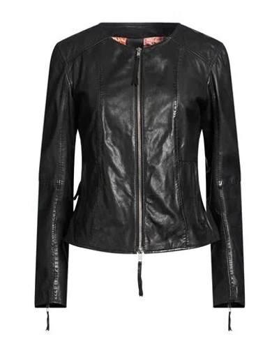 Bully Woman Jacket Black Size 6 Leather