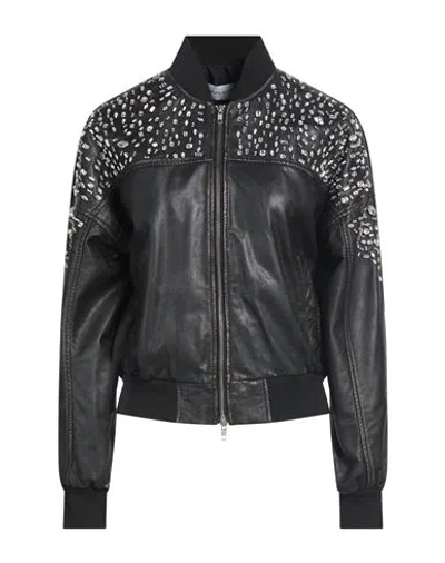 Bully Woman Jacket Black Size 8 Leather