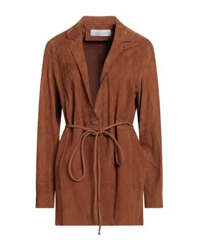 Bully Woman Jacket Brown Size 10 Leather
