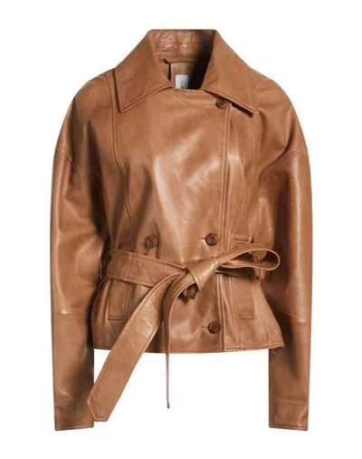 Bully Woman Jacket Brown Size 10 Leather