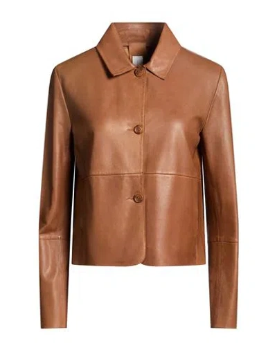 Bully Woman Jacket Brown Size 10 Leather