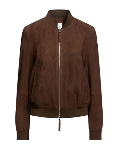 Bully Woman Jacket Brown Size 8 Leather