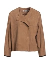 Bully Woman Jacket Brown Size 8 Soft Leather