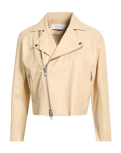 Bully Woman Jacket Light Brown Size 6 Leather In Neutral