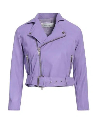 Bully Woman Jacket Light Purple Size 10 Lambskin