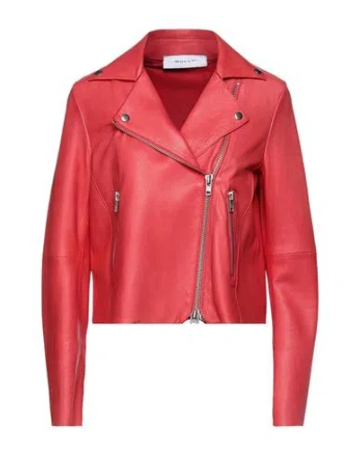 Bully Woman Jacket Red Size 6 Lambskin