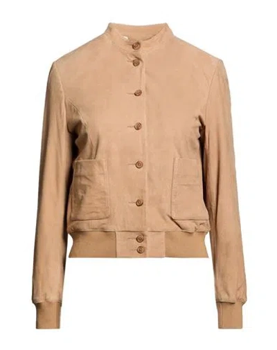 Bully Woman Jacket Sand Size 10 Leather