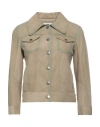 Bully Woman Jacket Sand Size 12 Lambskin In Beige