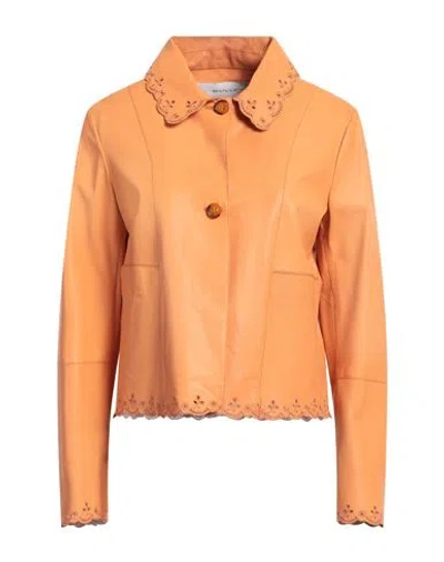 Bully Woman Shirt Orange Size 6 Leather