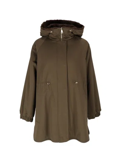 Bully Reversible Faux-fur Coat In Brown