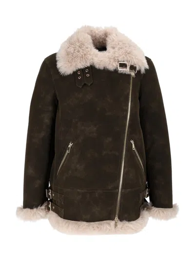 Bully Woman Fake Fur Jacket In Brown