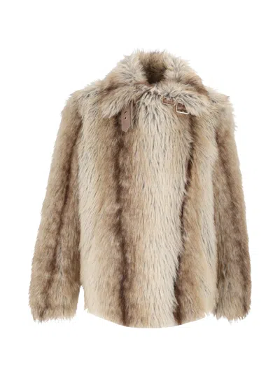 Bully Woman Fake Fur Jacket In White