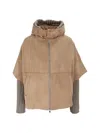 Bully Woman Goat Suede Jacket In Multi