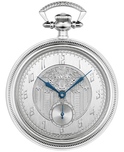 Bulova 150th Anniversary Limited Edition Men's Art Deco Stainless Steel Chain Watch 45.5mm