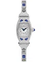 Bulova 150th Anniversary Women's Art Deco Miss America Stainless Steel Expansion Bracelet Watch 18mm In Silver-tone