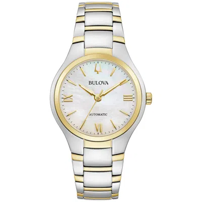 Pre-owned Bulova $495 Msrp|  98l297 Classic Stainless Steel Automatic Ladies Watch