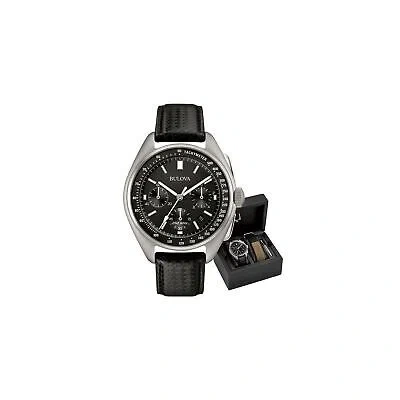 Pre-owned Bulova 96b251 Men's 45mm Special Edition Lunar Pilot Chronograph Watch
