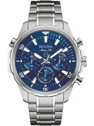 Pre-owned Bulova 96b256 Marine Star Chrono 43mm 10atm