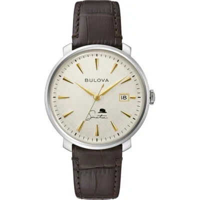 Pre-owned Bulova 96b359 Frank Sinatra Automatic Mens Watch 40mm 3atm