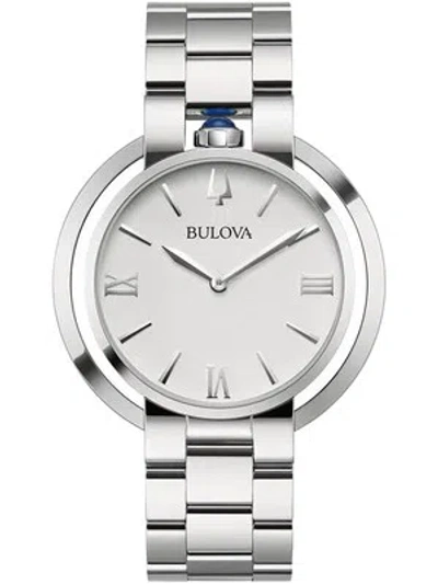 Pre-owned Bulova 96l306 Ladies Watch Rubaiyat Diamond 40mm 3atm
