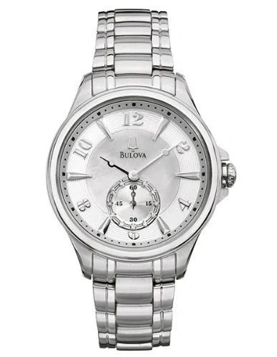 Pre-owned Bulova 96p116 Adventurer Crystal Mother-of-pearl Women's Watch - Great Gift