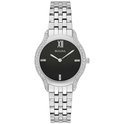 Pre-owned Bulova 96r249 Women's Quartz Diamond Bezel Watch - Retail Price $550