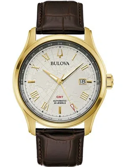 Pre-owned Bulova 97b210 Wilton Gmt Automatic 43mm 3atm