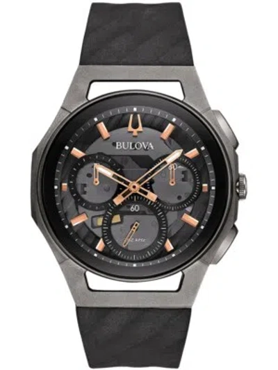 Pre-owned Bulova 98a162 Curv Chronograph Mens Watch 44mm 3atm