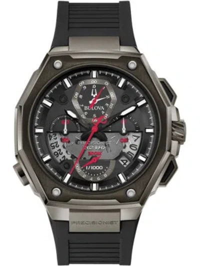 Pre-owned Bulova 98b358 Precisionist Chronograph Mens Watch 46mm 30atm