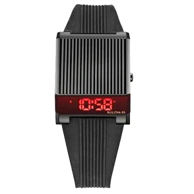 Pre-owned Bulova 98c135  Archives Series Computron Led Dedital Watch