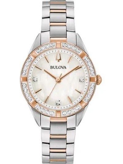 Pre-owned Bulova 98r281 Classic Ladies Watch 32mm 3atm