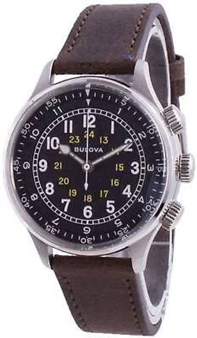 Pre-owned Bulova A-15 Pilot Automatic 96a245 Men's Watch