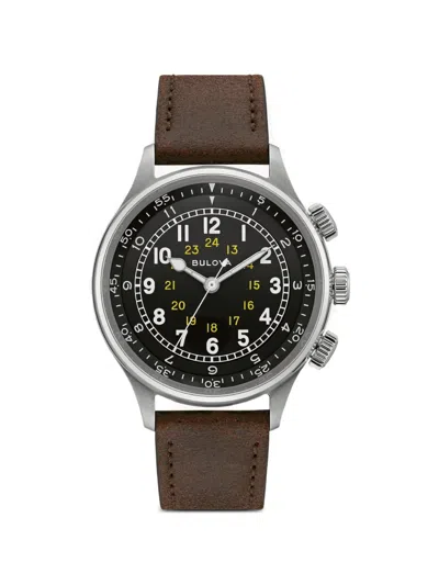 Bulova A-15 Pilot 42mm Watch In Black