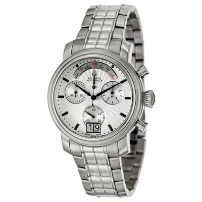 Pre-owned Bulova Accutron 63c109 Swiss Men's Dress Watch S/s Silver Dial Analog/date