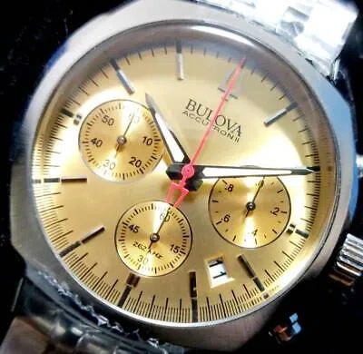 Pre-owned Bulova Accutron Ii Surveyor Men's Watch Chronograph Stainless Round Rare