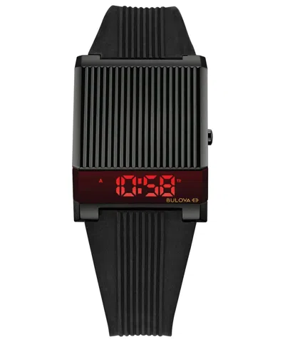 Pre-owned Bulova Archive Series Computron 98c135 Led Watch Black Men's Watch With Box