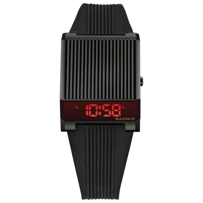 Pre-owned Bulova Archive Series Computron 98c135 Led Watch Black Mens Watch With Box