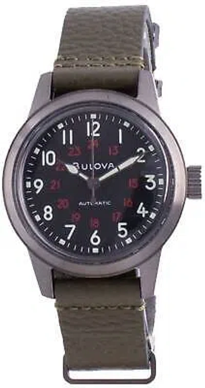 Pre-owned Bulova Archive Series Hack Automatic 98a255 Men's Watch
