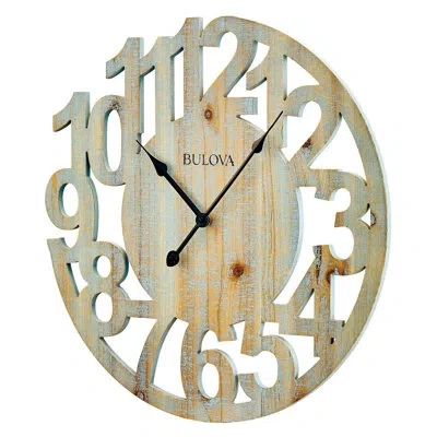 Bulova Artistic 17" Wall Clock In Blue